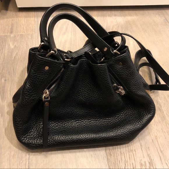 Burberry Bags Burberry Maidstone Black Leather Shoulder Bag Poshmark